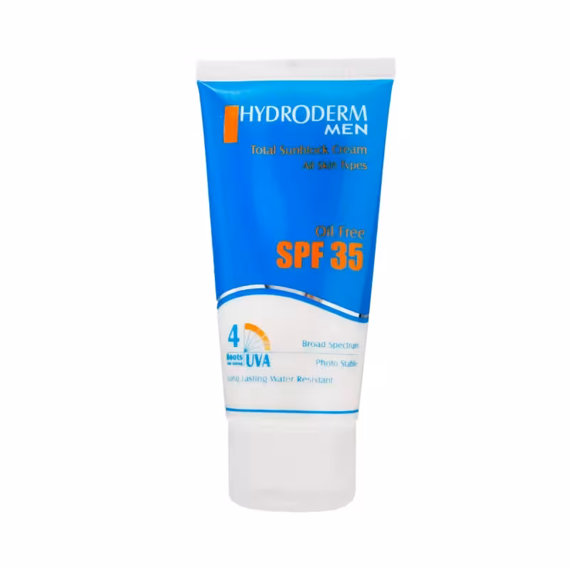 کرم ضد آفتاب آقایان SPF35 هیدرودرم فاقد چربی