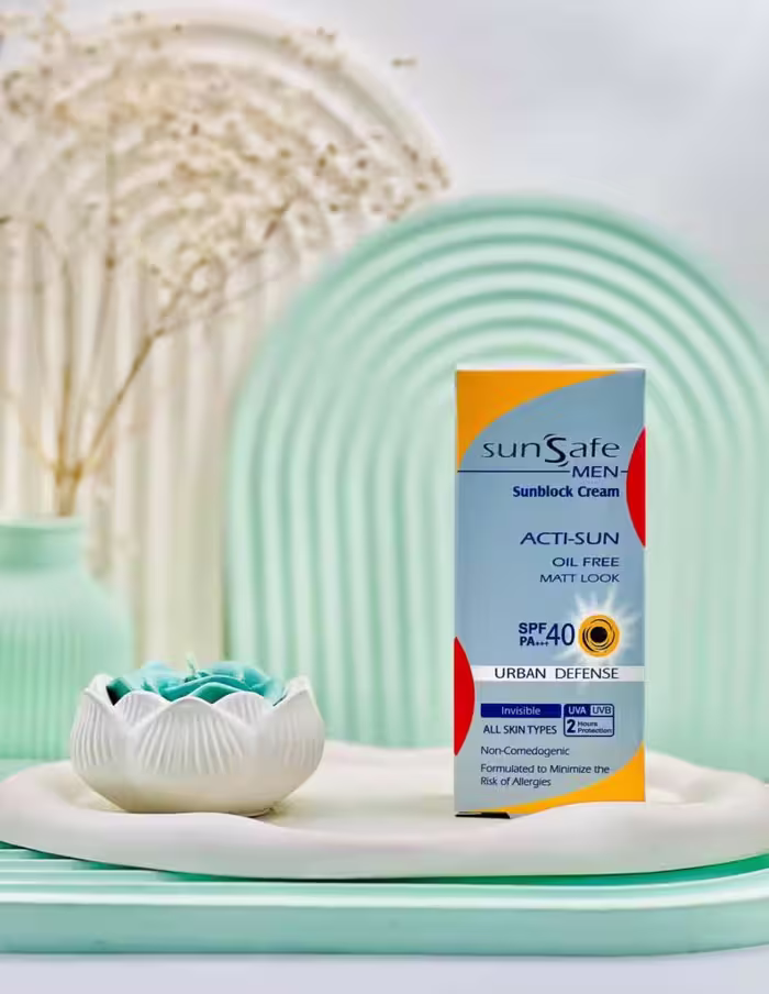 خرید کرم ضد آفتاب آقایان SPF 40 سان سیف 50 میلی لیتر -