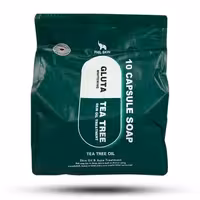 صابون کپسولی فیل اسکین مدل گلوتا روشن کننده با روغن درخت چای