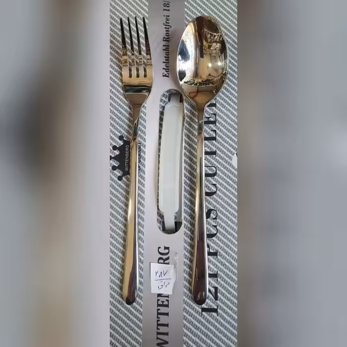 سرویس قاشق چنگال 121 پارچه 24 نفره اس جی مدل 242m