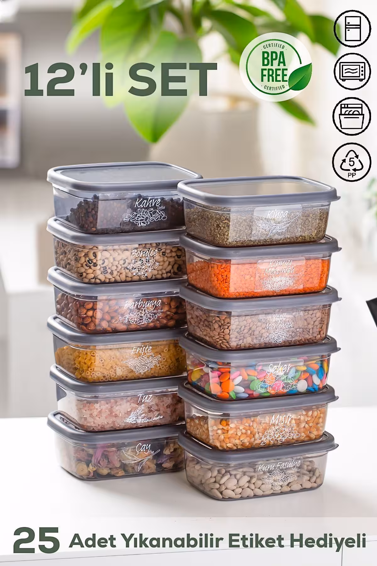 ست 12 تکه ظروف نگهدارنده Porsima