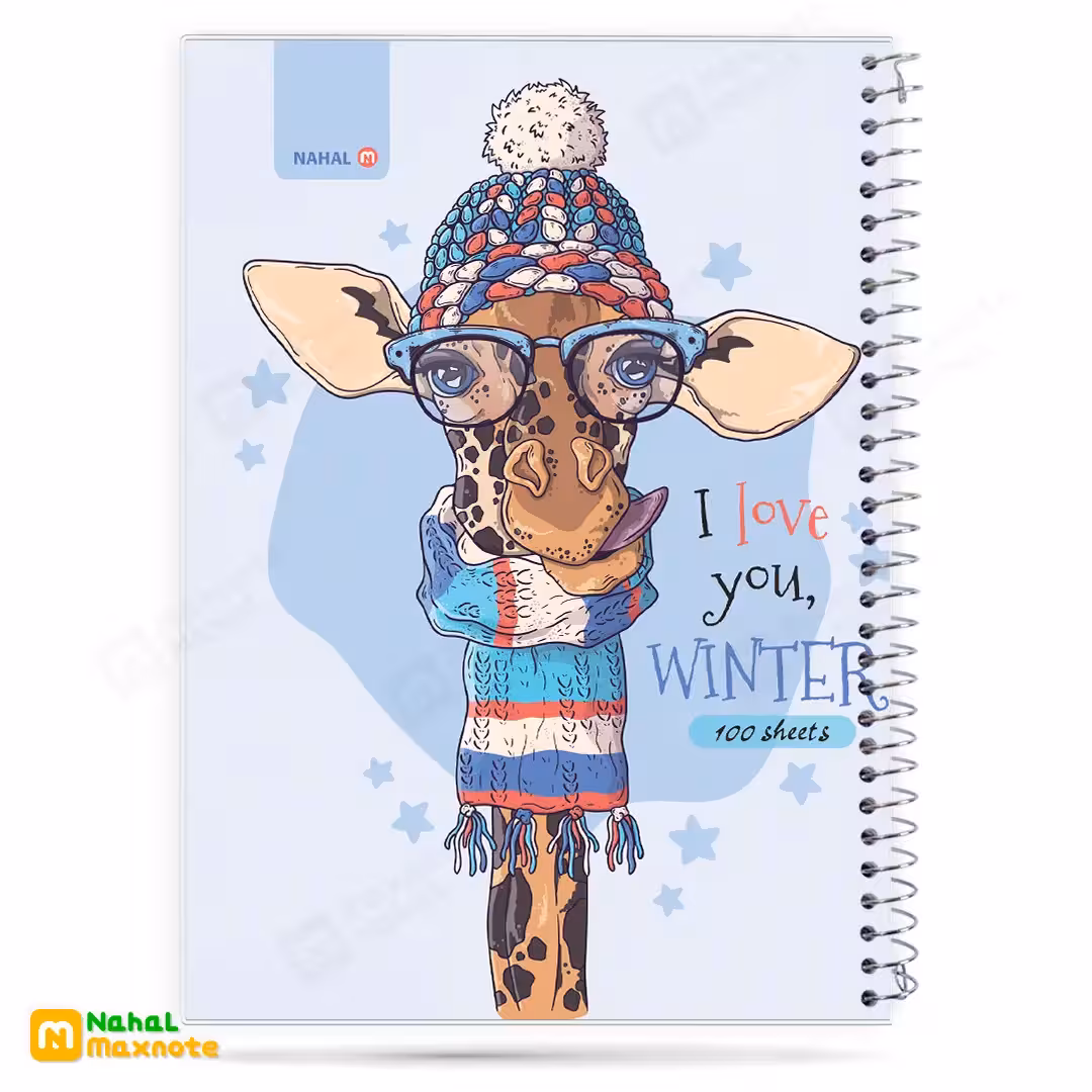 دفتر 100 برگ سیمی طلقی کارتونی کد 3113.طرح 4 دخترانه