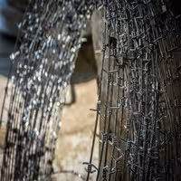 سیم خاردار حلقوی سوزنی  قطر 90 