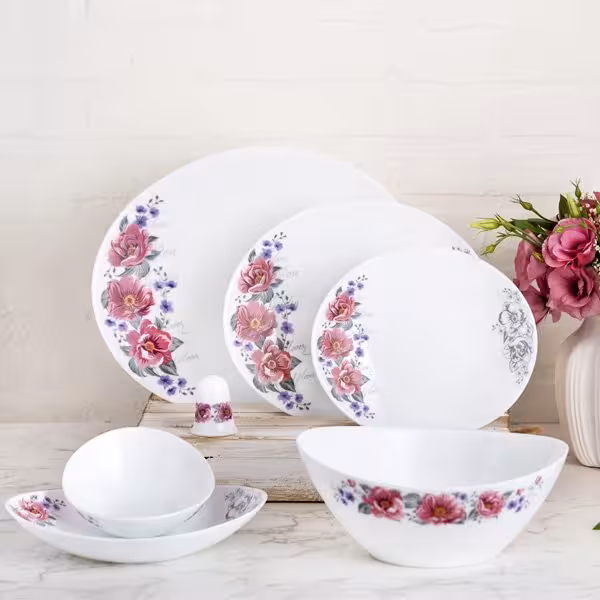 سرویس آرکوپال 28 پارچه طرح گل قالب بیضی پارس اوپال