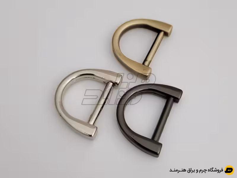 نیم حلقه تخت سایز 2 رنگ نیکل