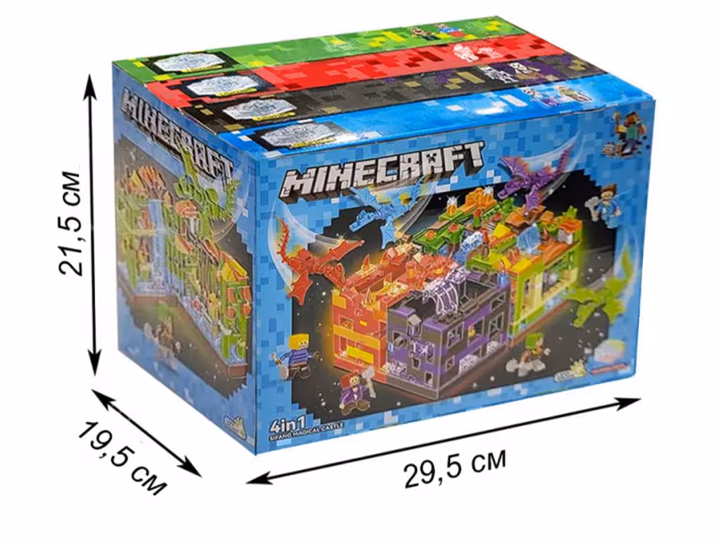 لگو ماین کرافت 220 قطعه با یک عدد پایه نگهدارنده چراغ