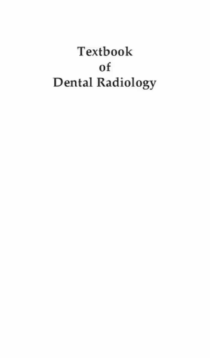 خرید و دانلود نسخه کامل کتاب Textbook of Dental Radiology