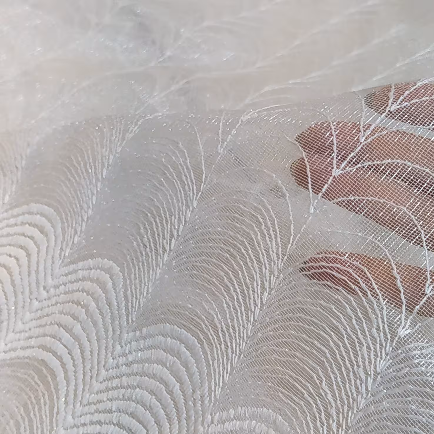 پارچه حراجی پرده تور صدفی 