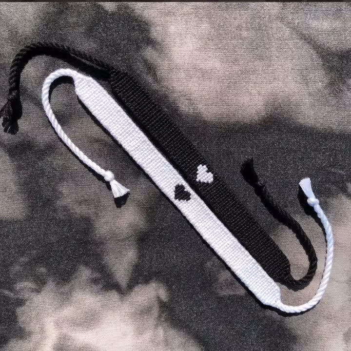 دستبند دوستی ست 2 تایی طرح قلب ولنتاین رنگبندی دلخواه - اکسسوری مهری