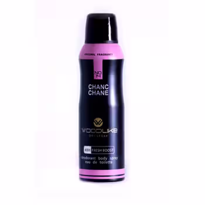 اسپری بدن زنانه وود لایک مدل چنس چنل حجم 200 میلی لیتر