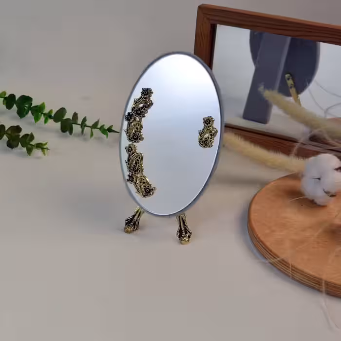 آینه هفت سین برنز در 3رنگ آینه پایه دار هفت سین آینه برنز آینه تک هفت سین آینه عید