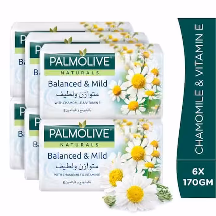 صابون پالمولیو Palmolive مدل Balanced Mild بسته 6 عددی