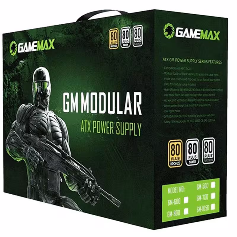 پاور منبع تغذیه گیم مکس GM 1050 Silver