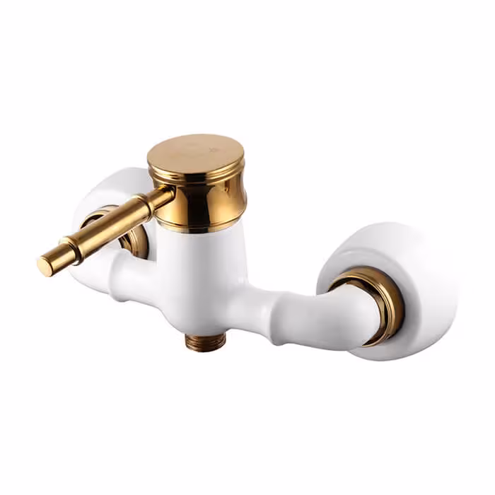 شیر توالت اوج مدل رافائل سفید طلایی