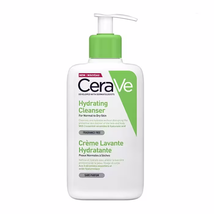 کرم فوم آبرسان و تمیز کننده برای پوست های خشک سراوی Cerave حجم 473ml
