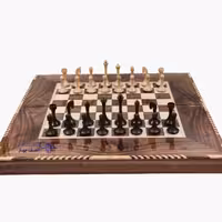 مهره شطرنج چوبی کلاسیک مشکی کد sc1