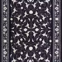 فرش  اکرلیک  6 متری 700 شانه طرح سوین رنگ سرمه ای کد N285