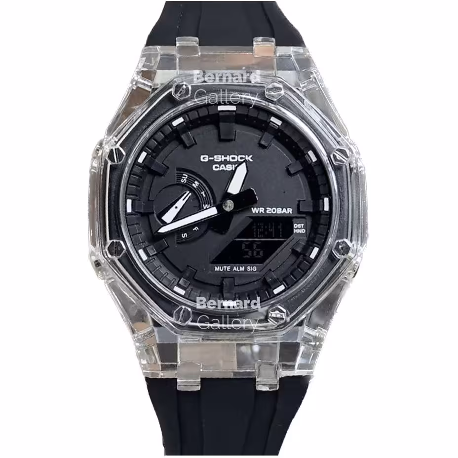 ساعت مچی اسپرت جی شاک دو زمانه مناسب خانم ها و آقایان بند رابر