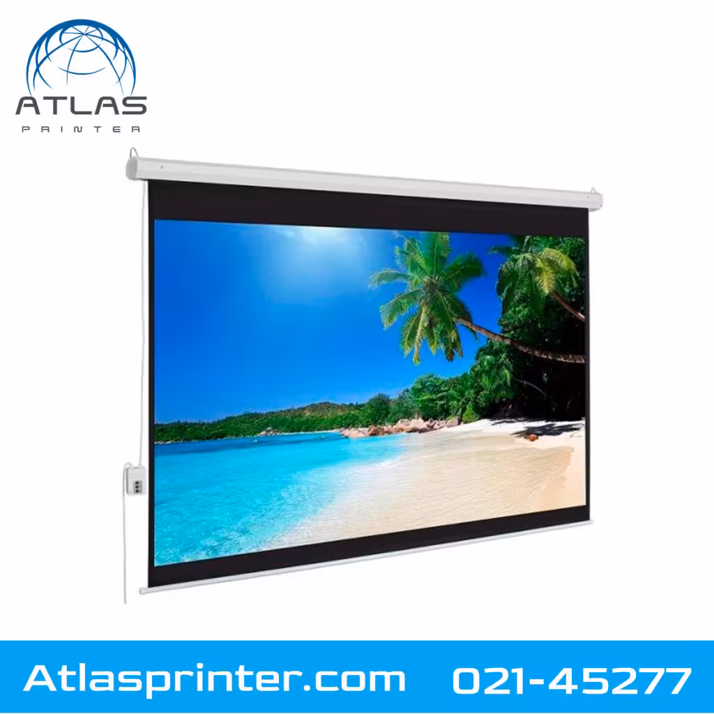 پرده نمایش برقی پروژکتور اسکوپ 2.5×2.5