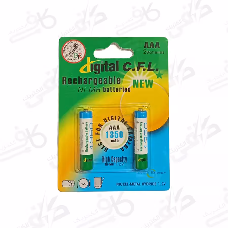 باتری شارژی نیم قلمی | 1350 C.F.L