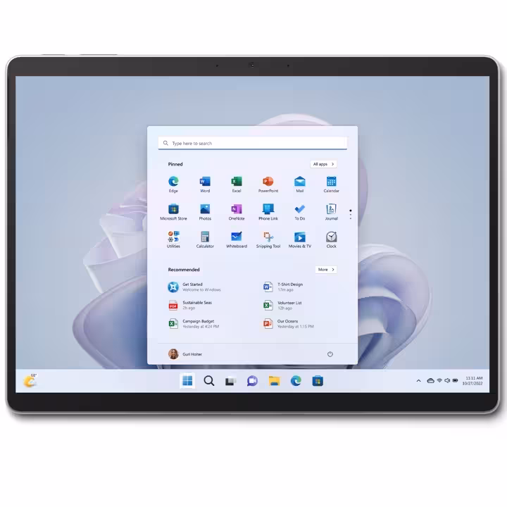 تبلت مایکروسافت مدل Surface Pro 9-i5 1235U ظرفیت 256 گیگابایت و رم 16 گیگابایت - کالاوما