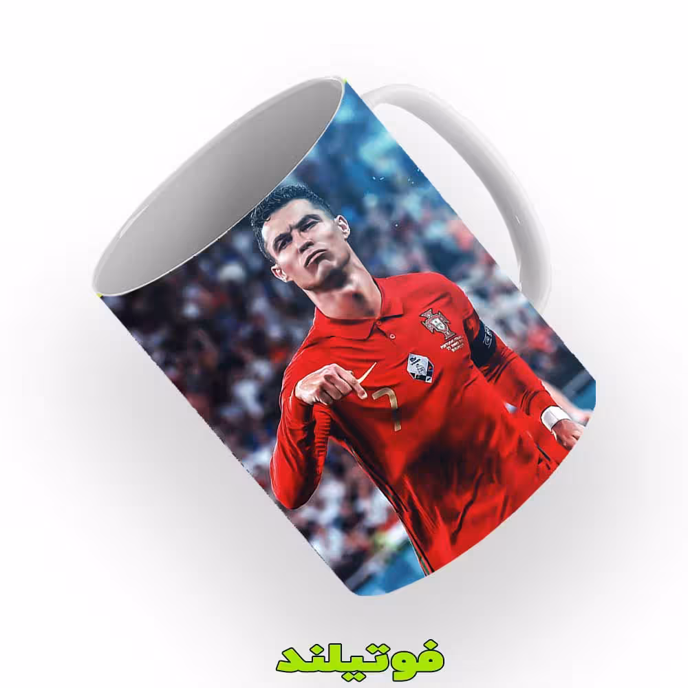 لیوان تیم ملی پرتغال طرح رونالدو