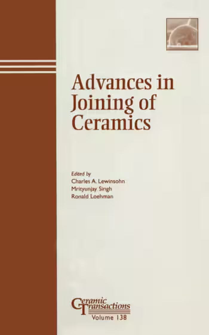 خرید و دانلود نسخه کامل کتاب Advances in Joining of Ceramics: Proceedings of the symposium held at the 104th Annual Meeting of The American Ceramic Society, April 28-May1, 2002 in ... Transactions (Ceramic Transactions Series)