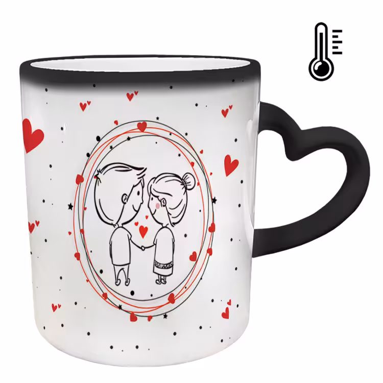 خرید ماگ-لیوان حرارتی  دسته قلبی  عاشقانه کد 32