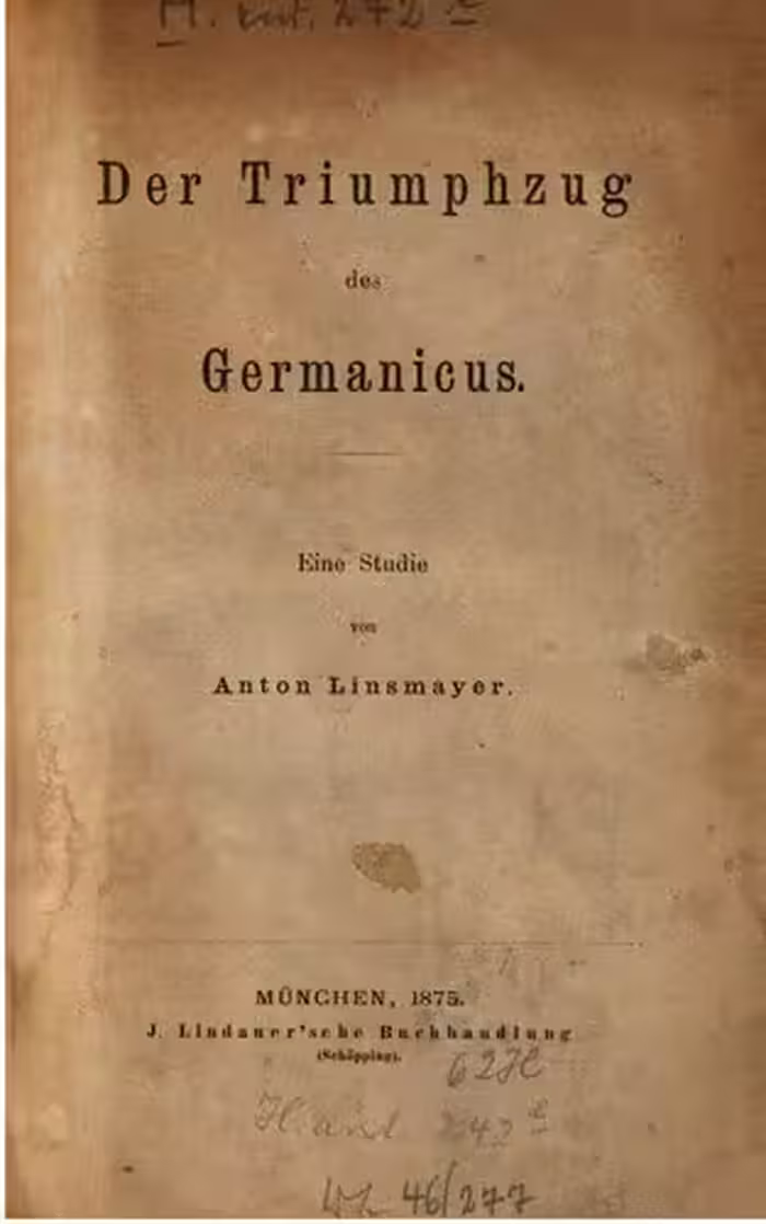 خرید و دانلود نسخه کامل کتاب Der Triumphzug des Germanicus