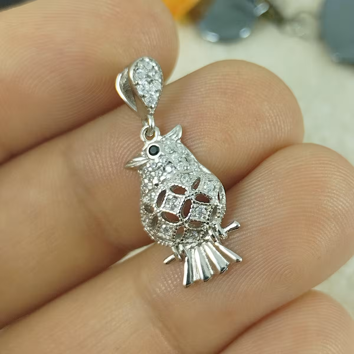 آویز گردنبند نقره زنانه سلین کالا کد 11748054