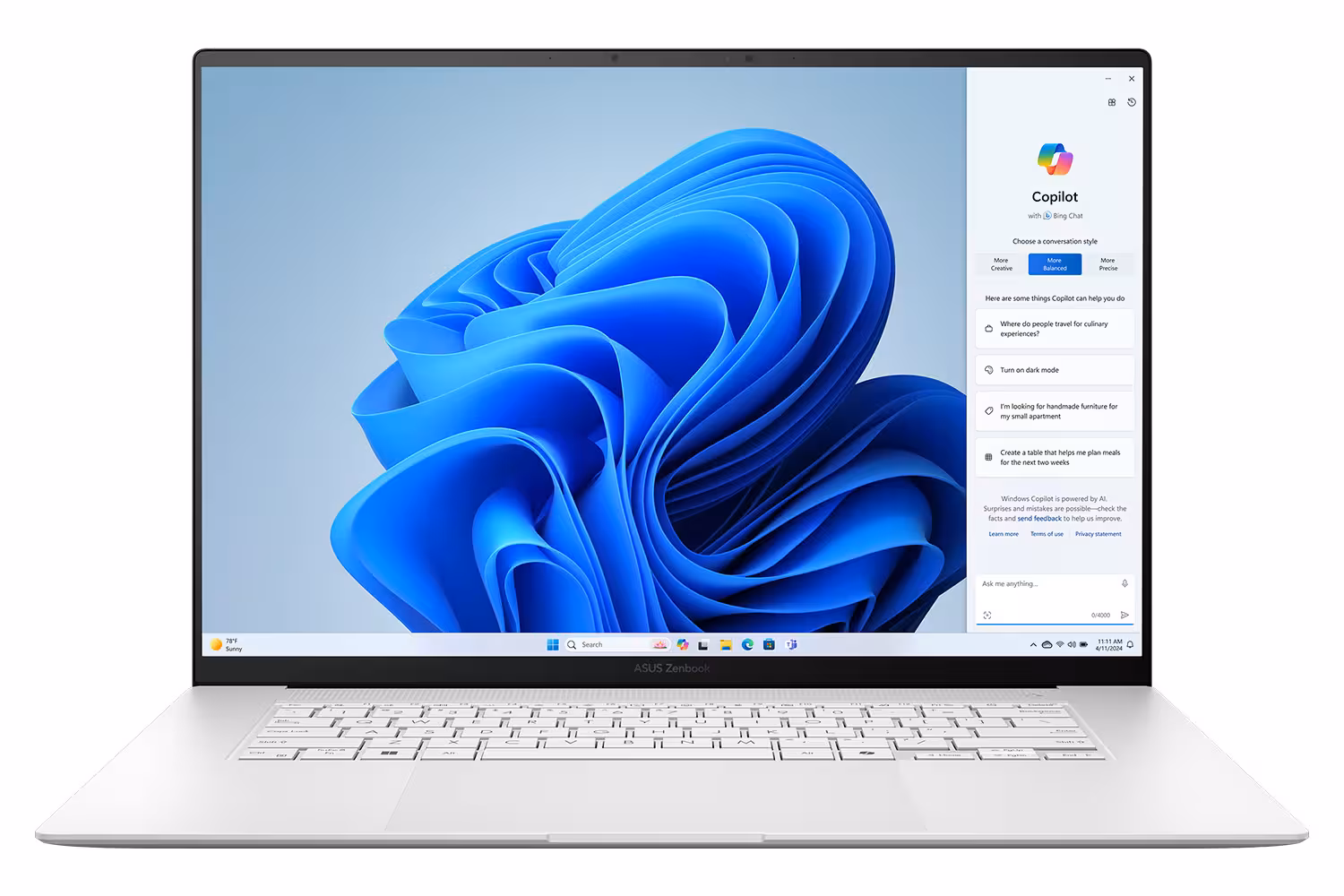 لپ تاپ 16 اینچی ایسوس Zenbook UM5606WA R AI 9 HX 370 32GB 2TB SSD