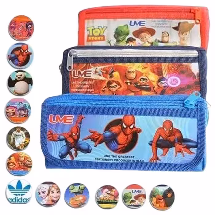 خرید عمده جامدادی فانتزی 3 زیپ UME