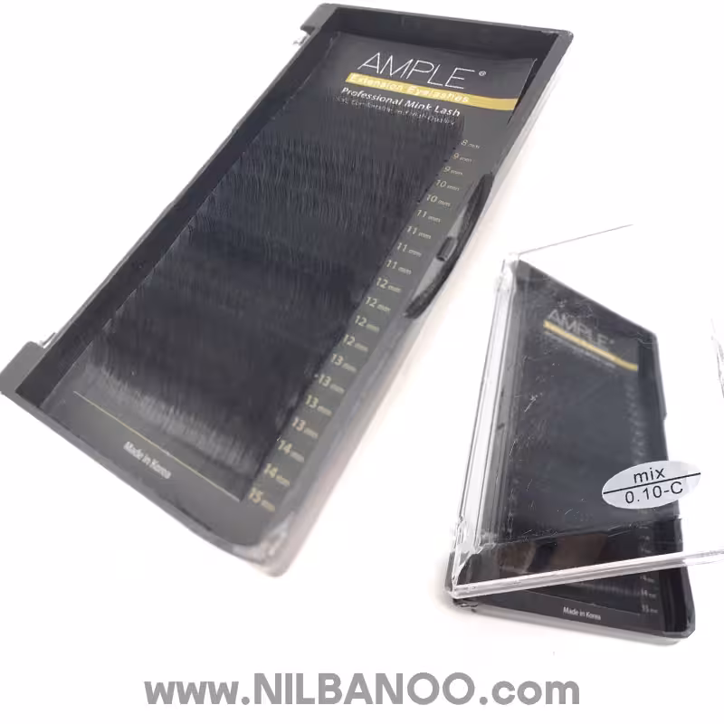 پالت اکستنشن مژه 20 لاین میکس امپل ضخامت 010%C