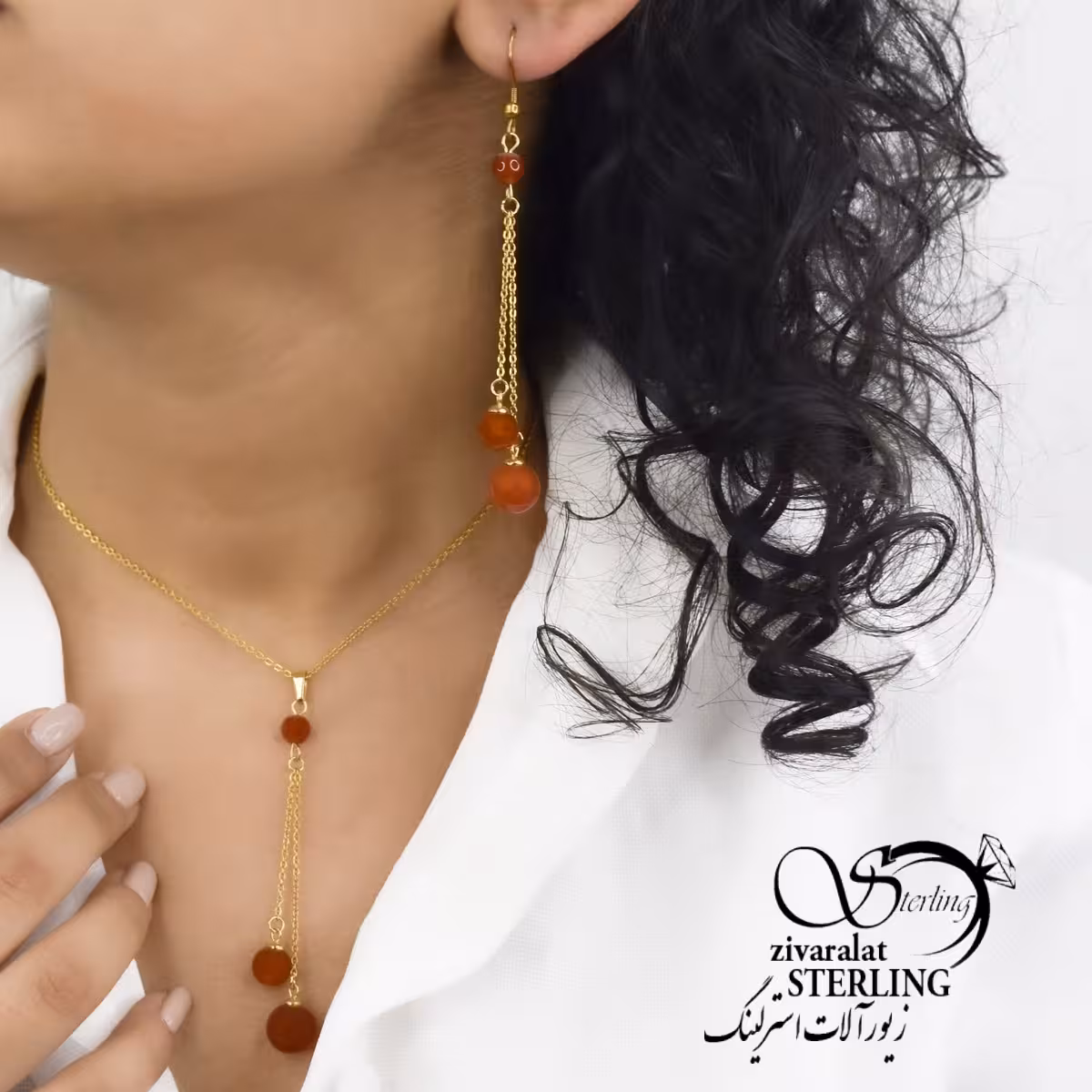 نیمست زنانه رنگ ثابت طرح طلا کد 4737