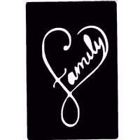 شابلون تتو موقت مدل Family 019 مجموعه 2 عددی