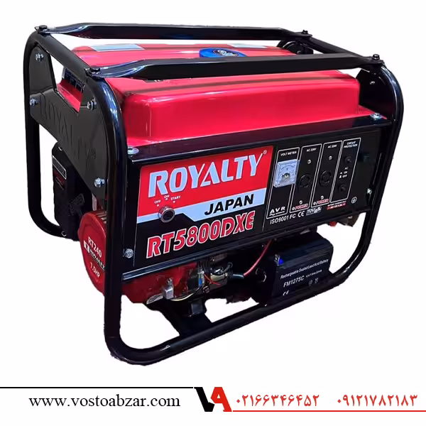 موتور برق بنزینی 3.5 کیلووات استارتی رویالتی مدل RT5800dxe