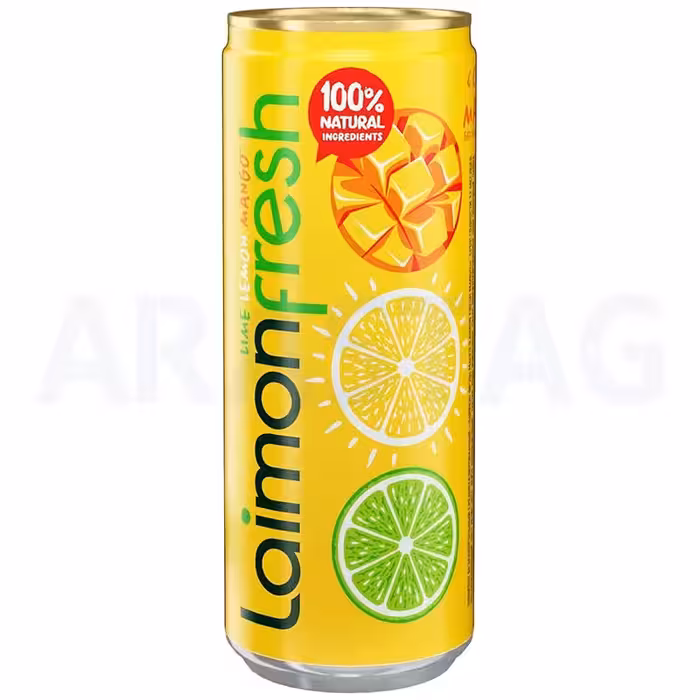 نوشیدنی گازدار لایمون فرش با طعم مرکبات و انبه 330 میلی