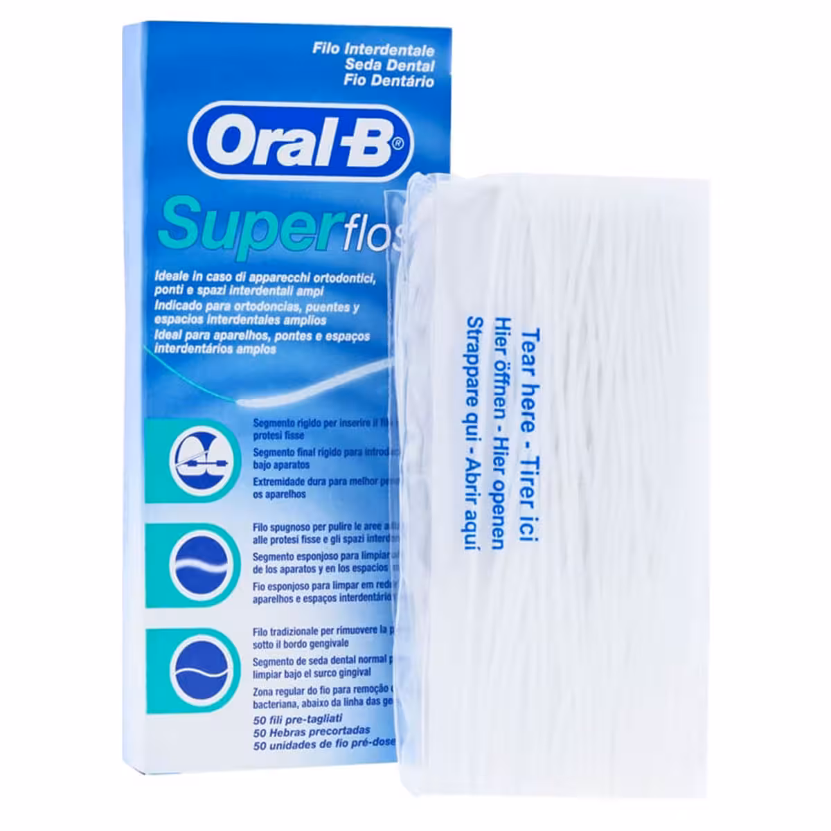نخ دندان مدل سوپرفلاس SUPER FLOSS اورال بی-Oral-B