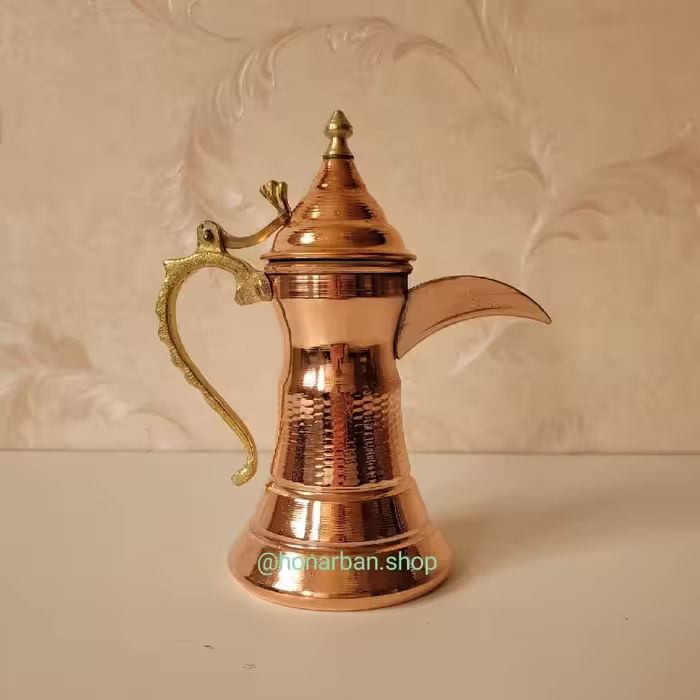 قهوه جوش مسی مدل دله عربی تک نفره