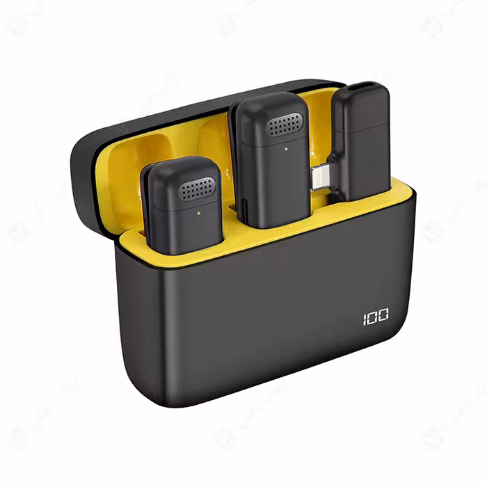 میکروفن یقه ای دوتایی لایتنینگ مدل K6 (مخصوص گوشی های آیفون)