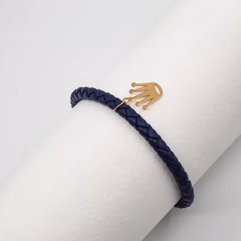 دستبند چرم طرح رولکس