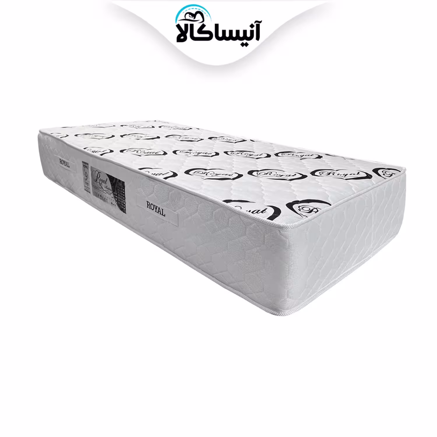 تشک یک نفره رویال مدل طبی فنری فول ارتوپدیک سایز 200 × 120 سانتی متر