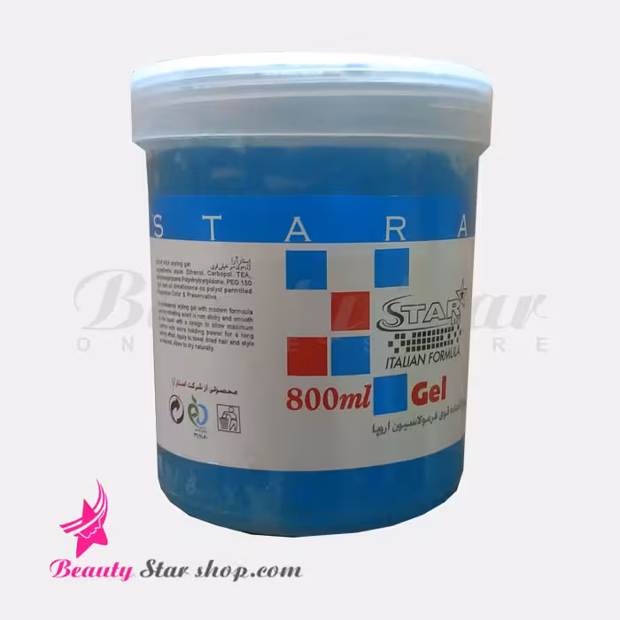 ژل مو استارلیدی مدل فوق العاده قوی حجم 800 گرم