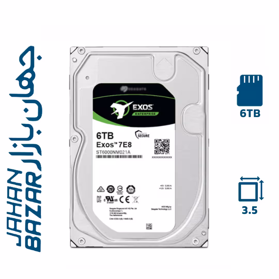هارد 6 ترابایت سیگیت سری اگزوز  Seagate Exos ST6000NM0195 6TB SAS