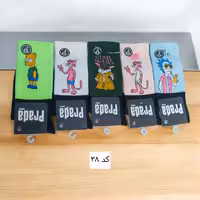 جوراب ساقدار کش انگلیسی فانتزی پنبه ترک کد 38