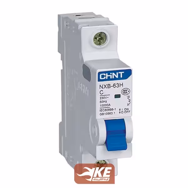 کلید مینیاتوری AC تک پل 10 آمپر 10kA تیپ C چینت سری NXB-63H