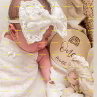 دیسک ماهگرد چوبی نوزاد کد 557- تابلو سازی رضا(پس کرایه)