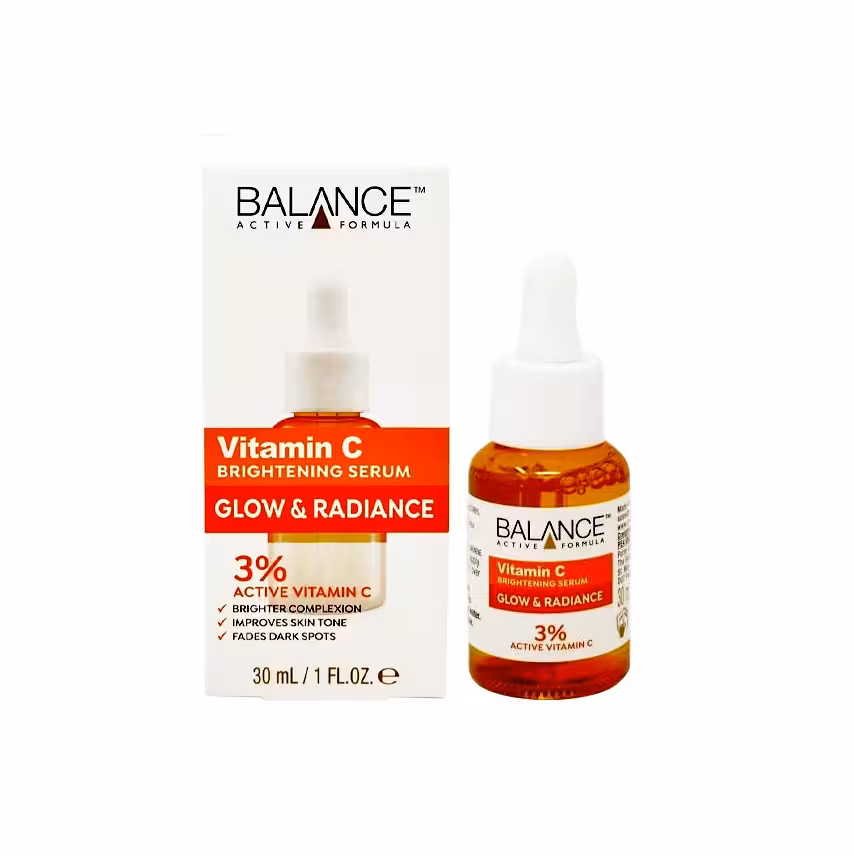 سرم صورت بالانس Balance مدل Vitamin C روشن کننده و شفاف کننده حجم 30 میلی لیتر