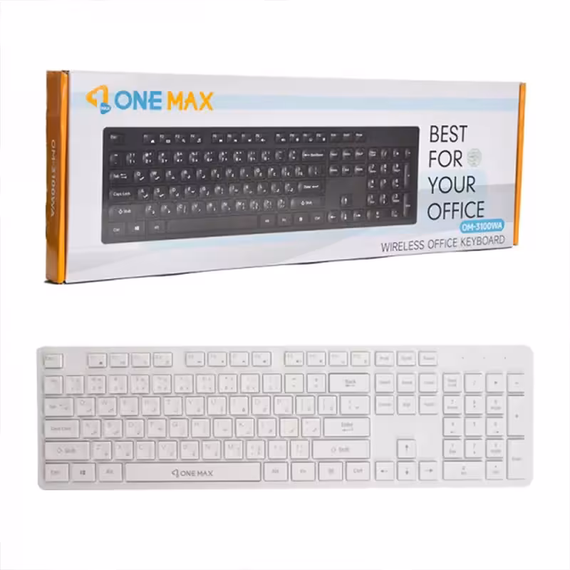 کیبورد بی سیم وان مکس مدل OM-3100WA با حروف فارسی