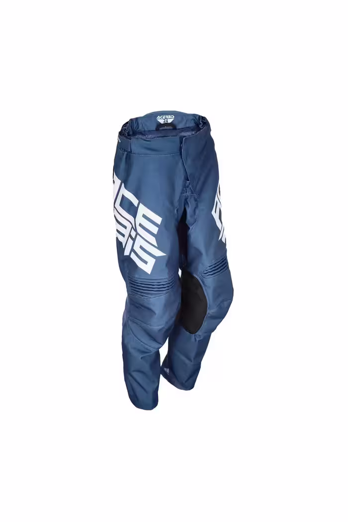 شلوار موتورسوار دخترانه و پسرانه بچگانه ACERBIS MX TRACK CHILDS PANTS BLUE Acerbis